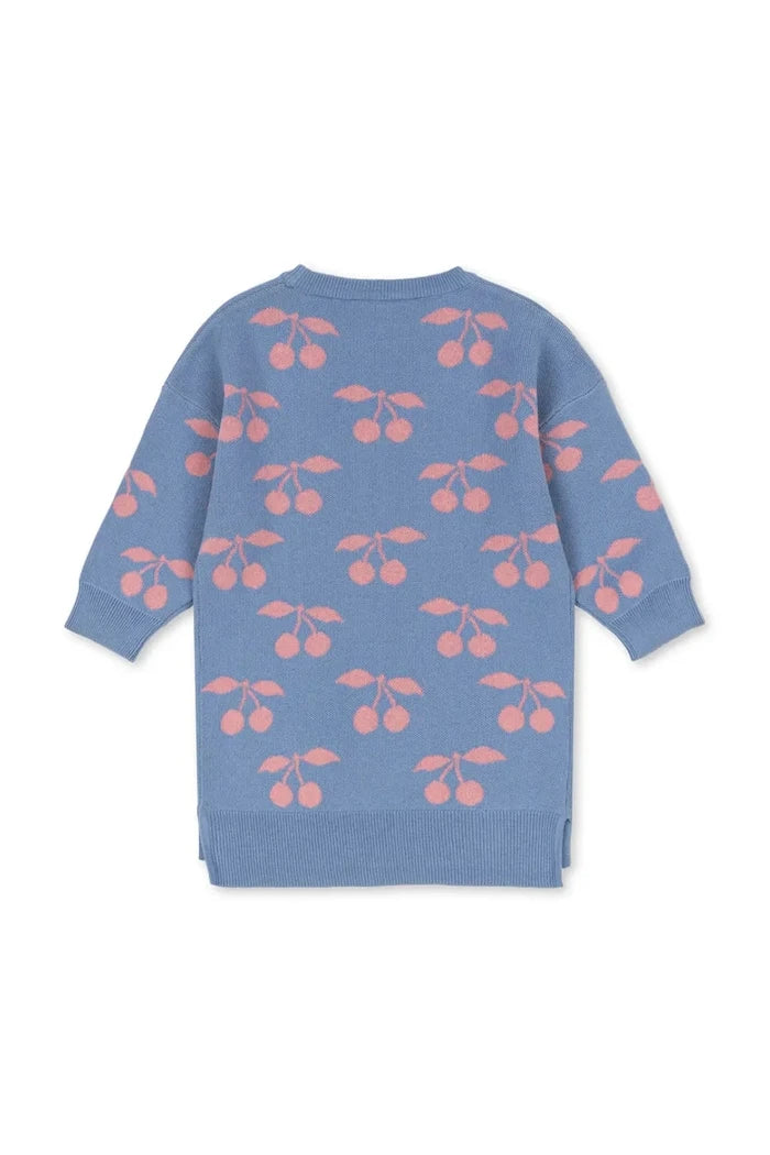 Konges Sløjd LAPIS KNIT DRESS GOTS Çocuk Pamuk Elbise