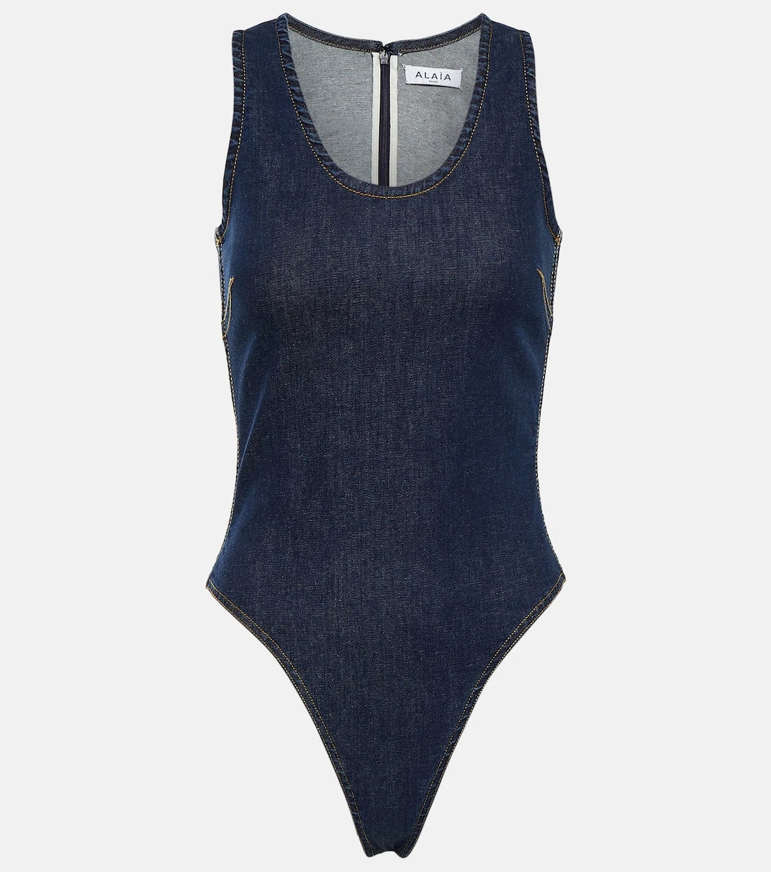 Alaïa - Cotton-blend bodysuit