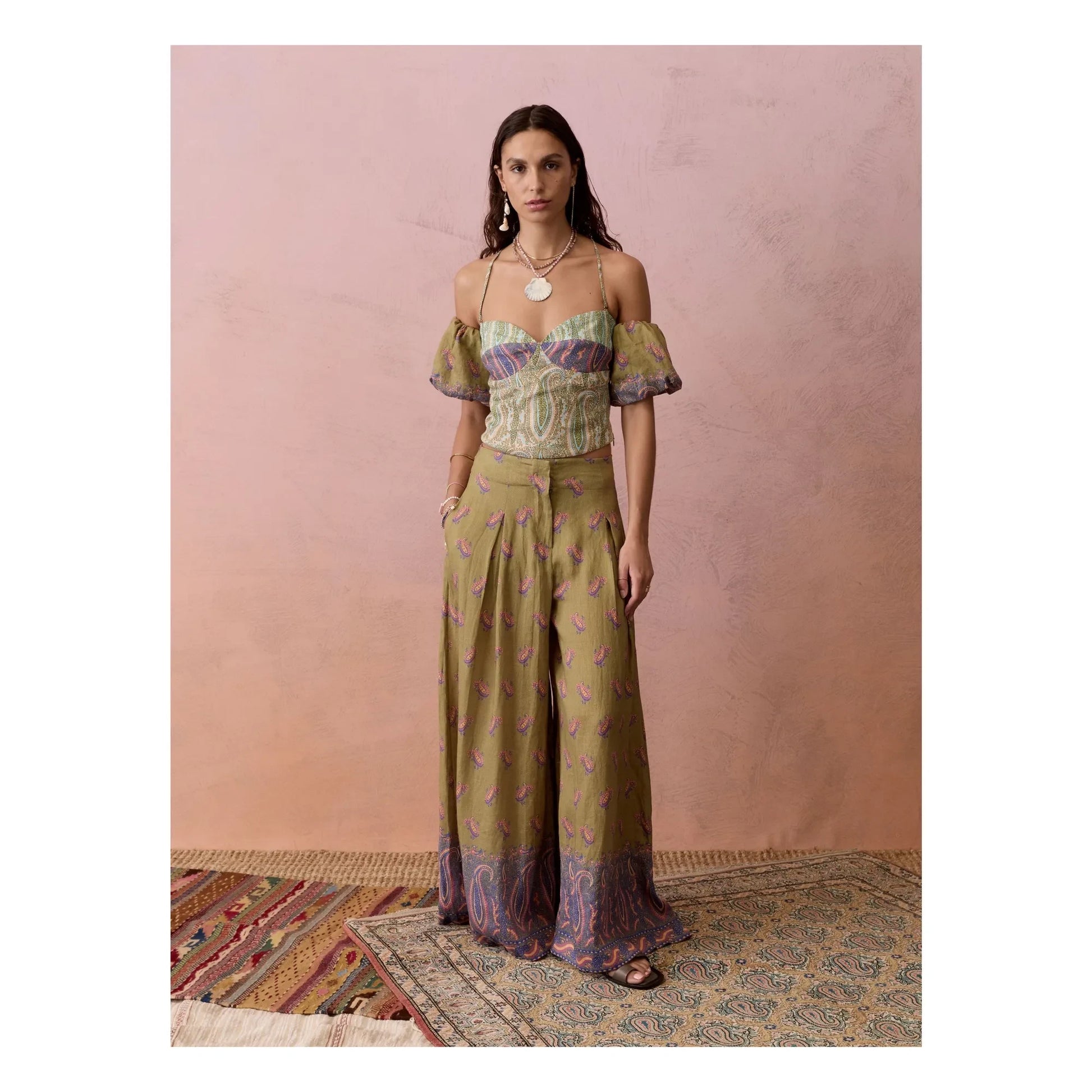 Boteh - Top Lucent Lin | Green