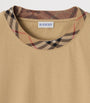 Burberry Cotton Check-Neckline T-Shirt