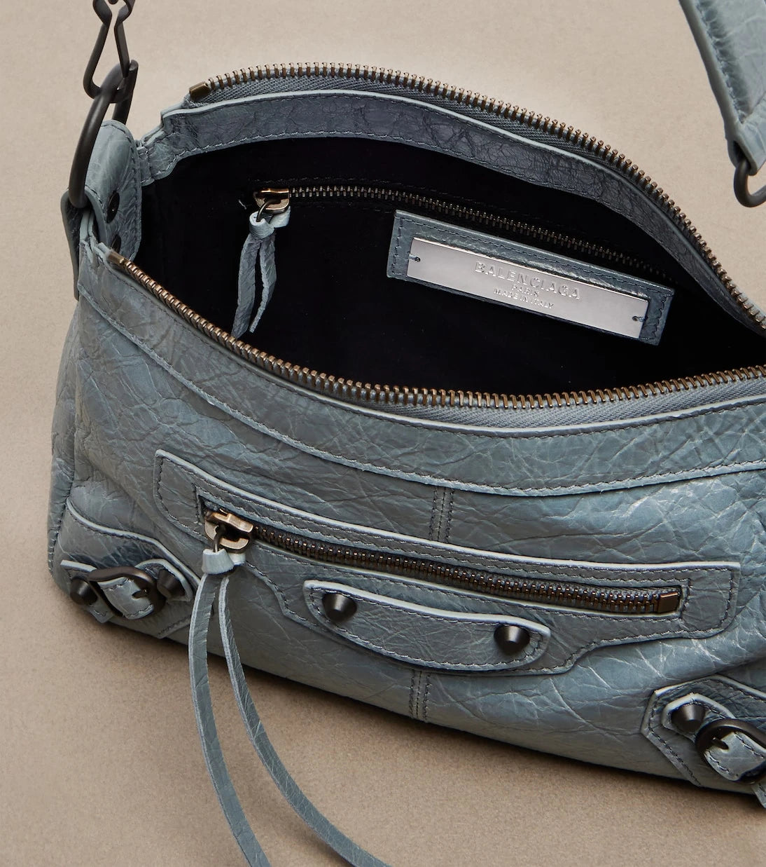 Balenciaga - Le City Moto Mini leather shoulder bag