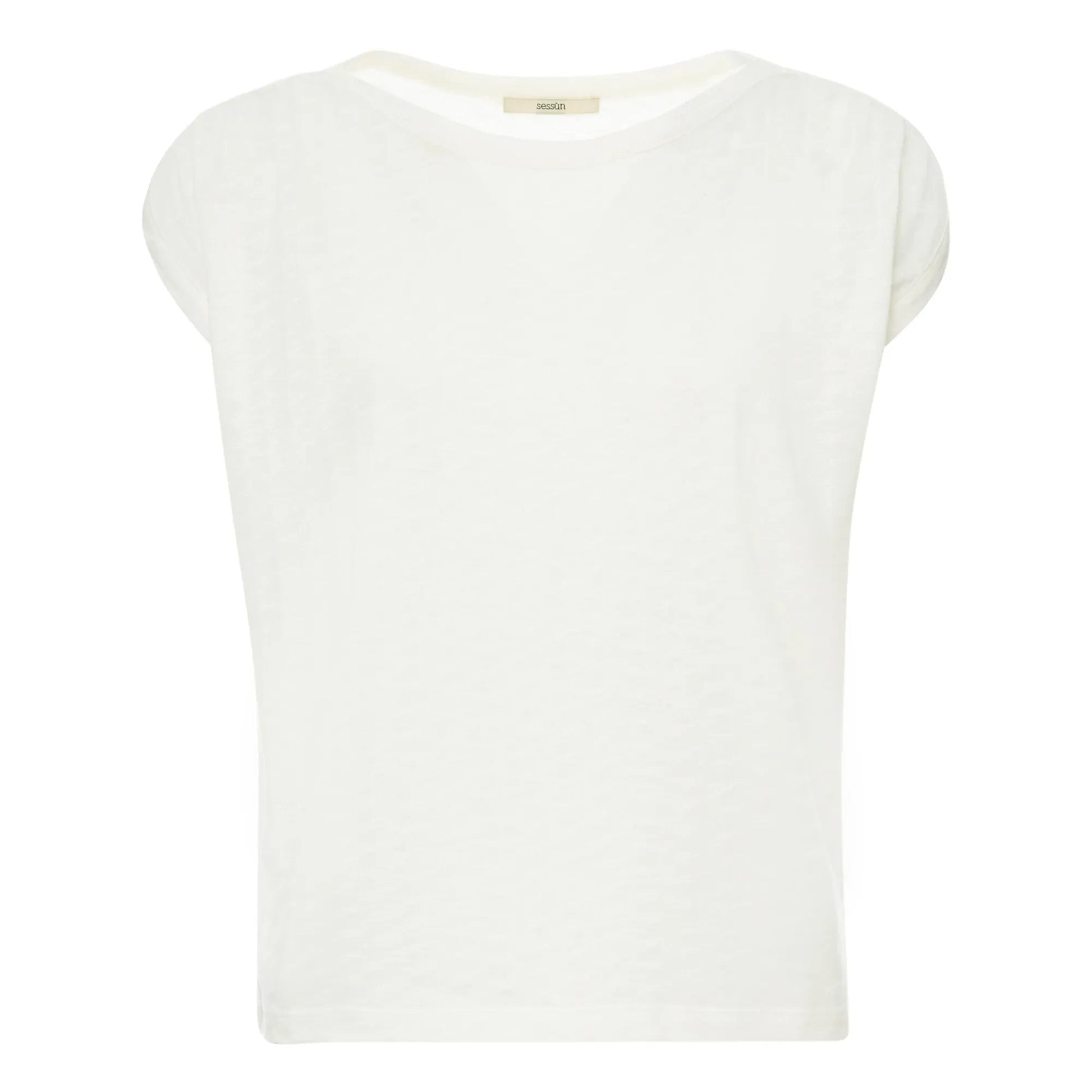 Sessùn - Sixto Jacquard T-shirt  | Ecru