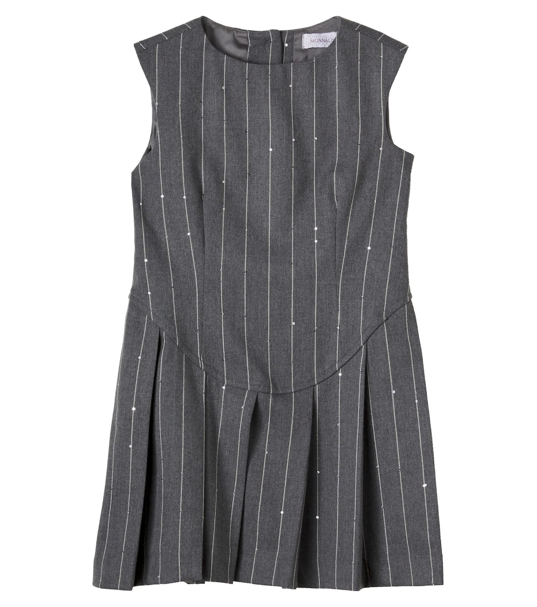 Monnalisa - Striped pleated dress