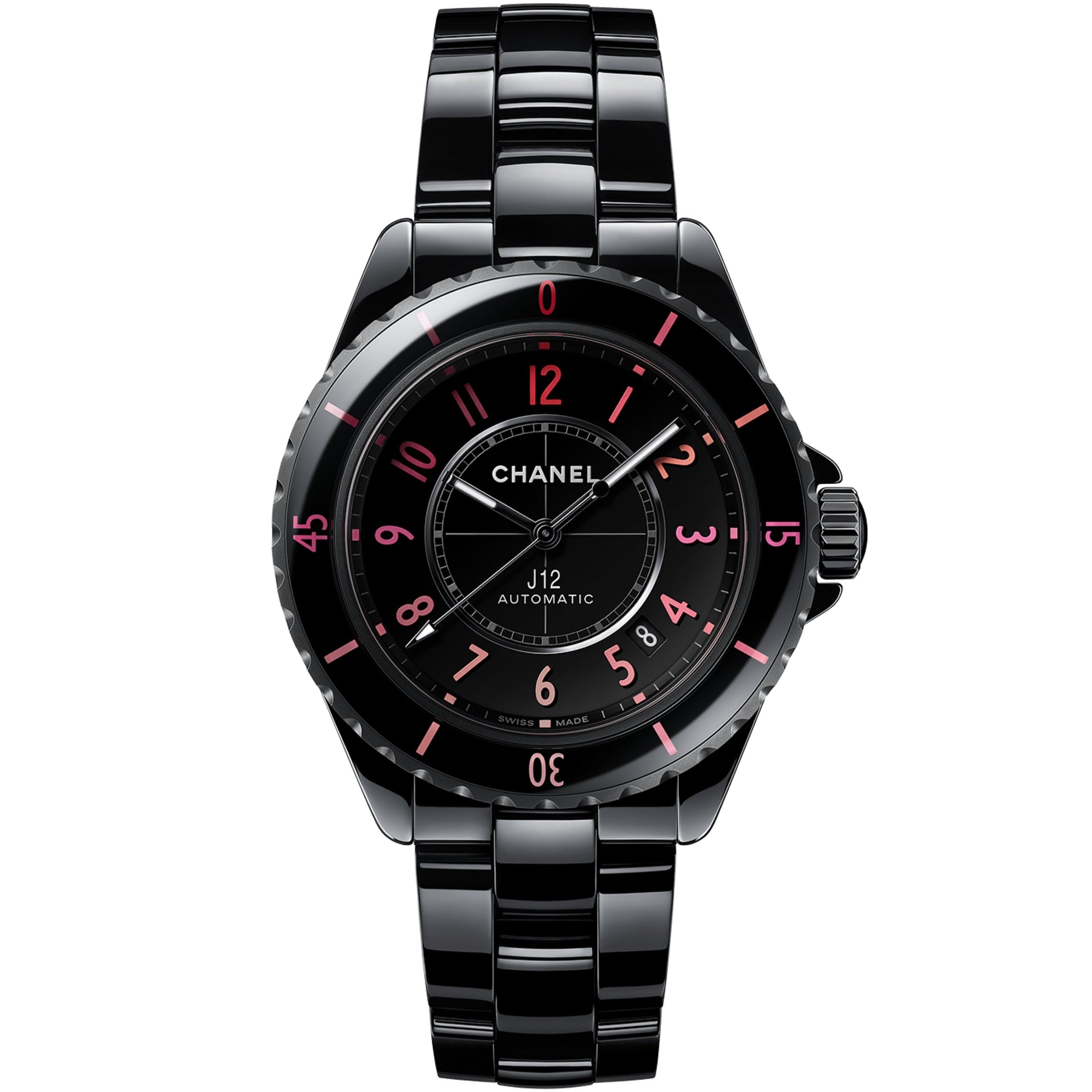 Ceramic and Steel J12 Blush Calibre 12.1 Watch 38mm