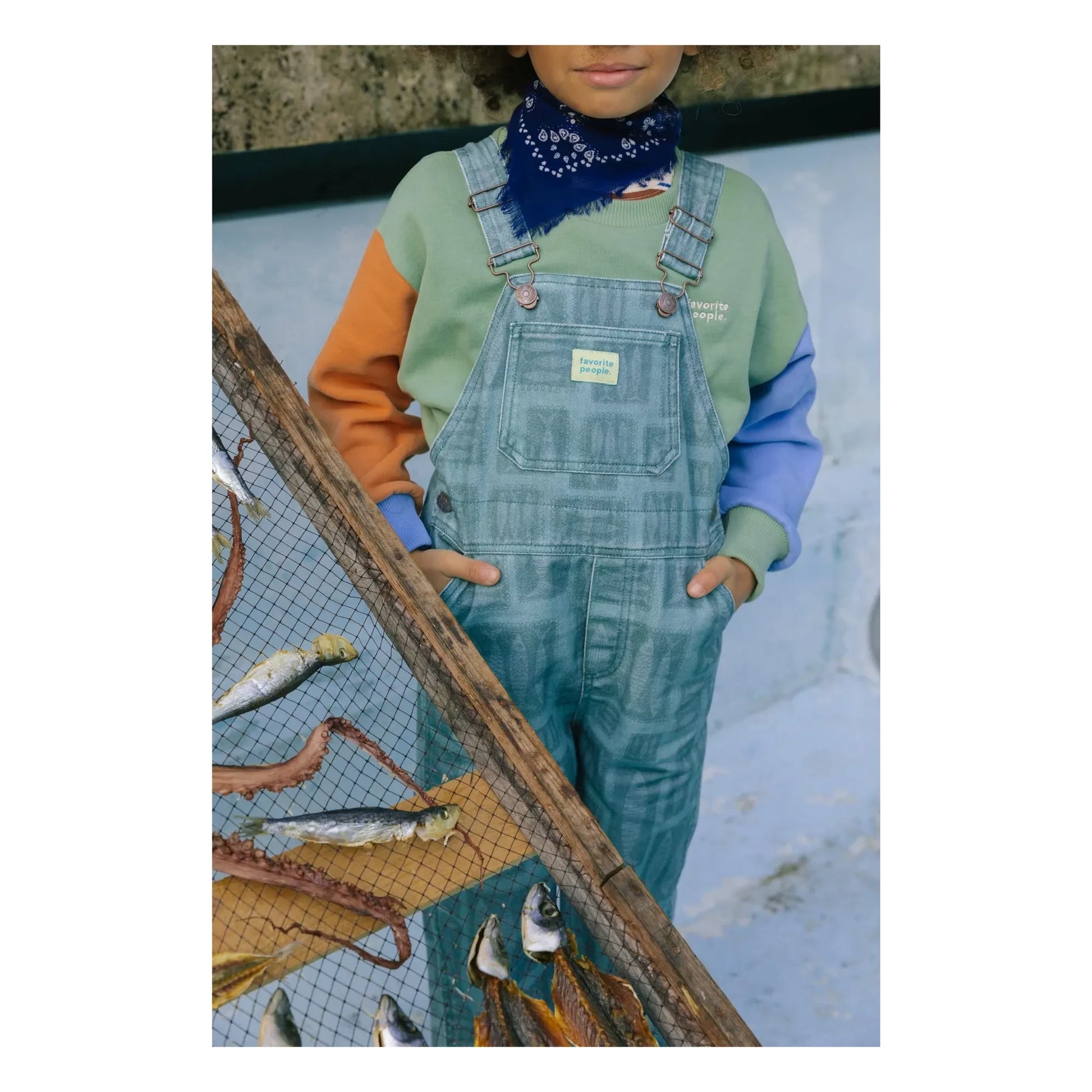 Favorite People - Alfama dungarees | Green