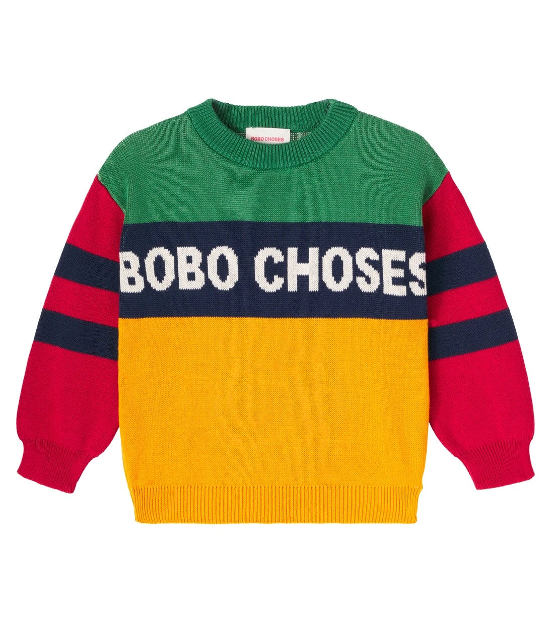 Bobo Choses - سترة قطنية ملونة بشعار