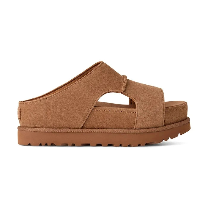 Велурени чехли UGG W Goldenstar Hi Cutout Slide