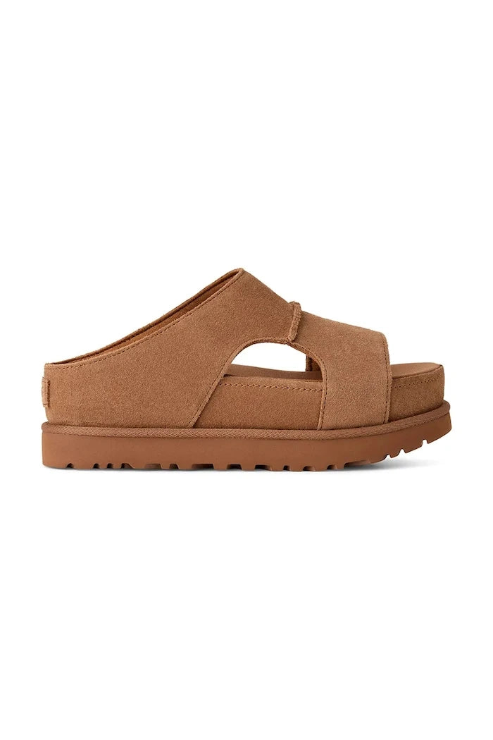 Велурени чехли UGG W Goldenstar Hi Cutout Slide