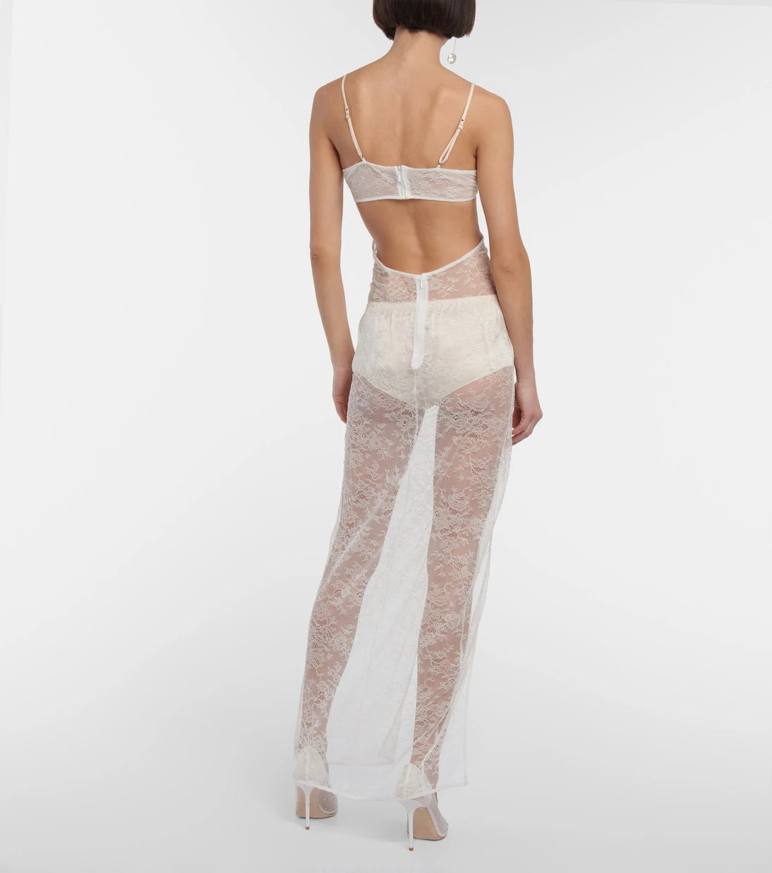 Nensi Dojaka - Bridal cutout lace gown