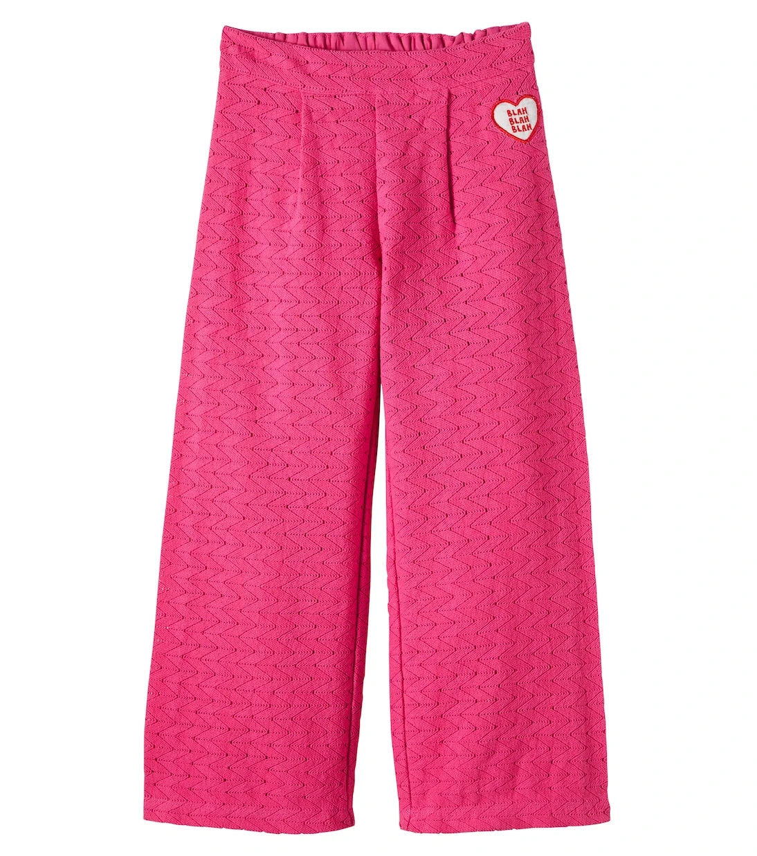 Mini Rodini - Crochet cotton wide-leg pants