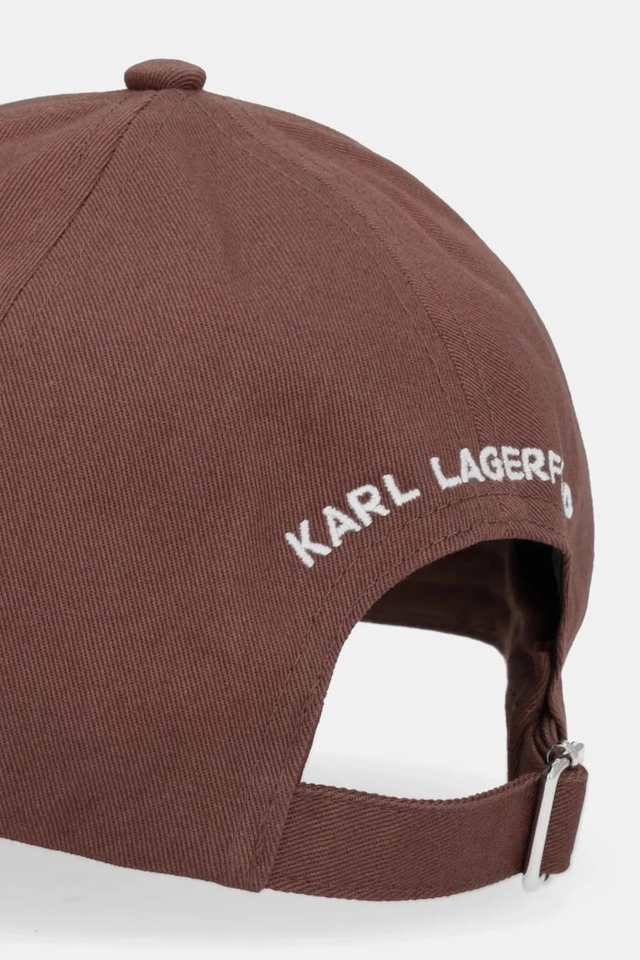 Памучна шапка с козирка Karl Lagerfeld K/SIGNATURE