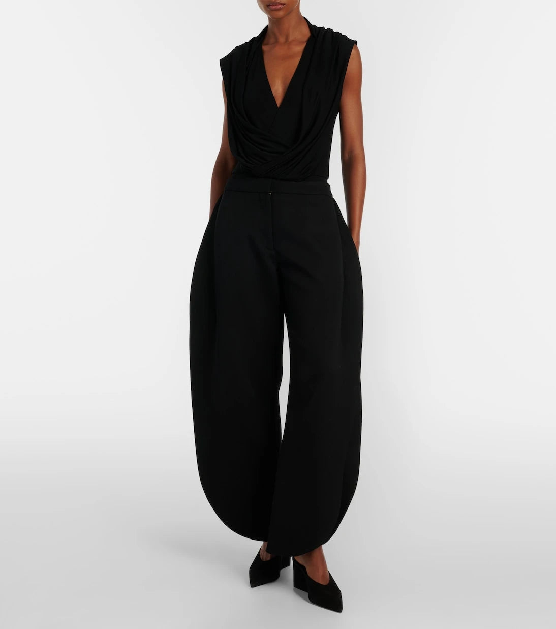 Alaïa - Draped jersey bodysuit