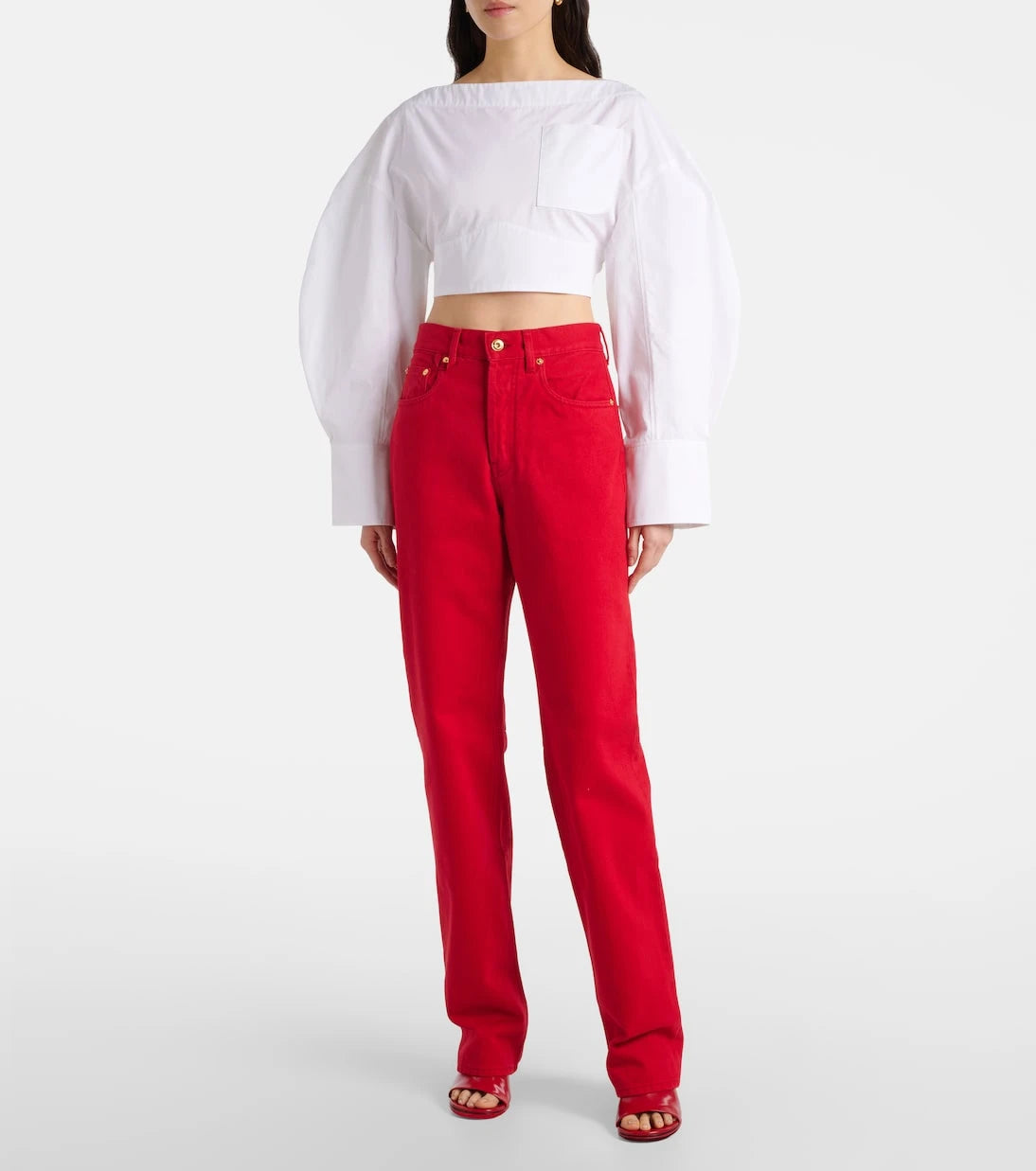 Jacquemus - De-Nîmes high-rise straight jeans