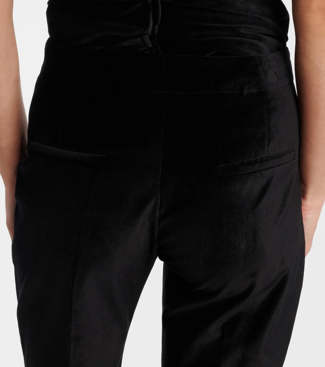 Tove - Roux cotton-blend velvet flared pants