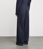 Wool-Cashmere Astor Wide-Leg Trousers