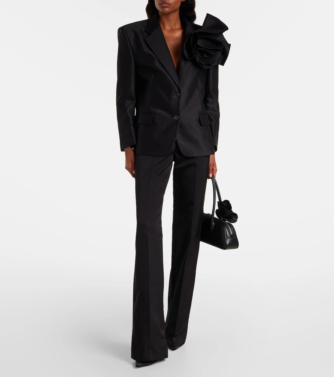 Magda Butrym - Cotton and silk flared pants