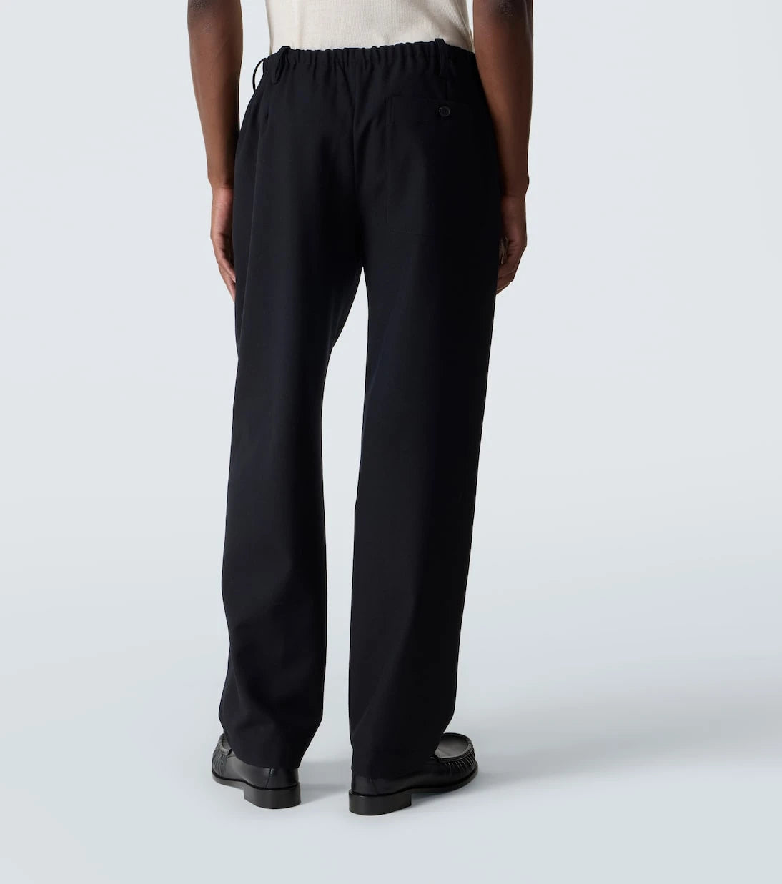 Dries Van Noten - Penny yün düz kesim pantolon