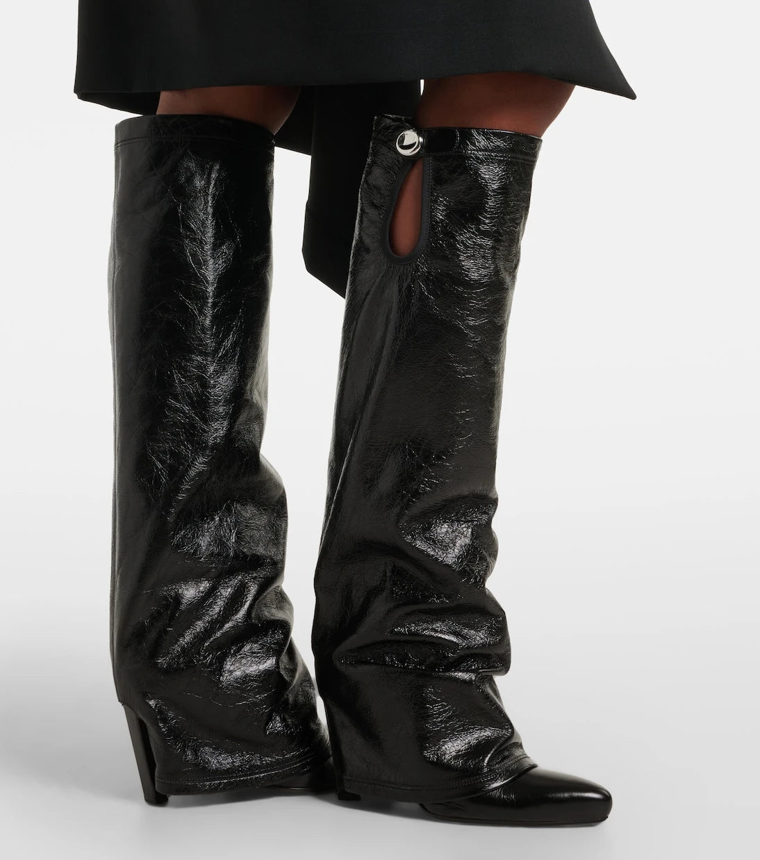 The Attico - Leon patent leather knee-high boots