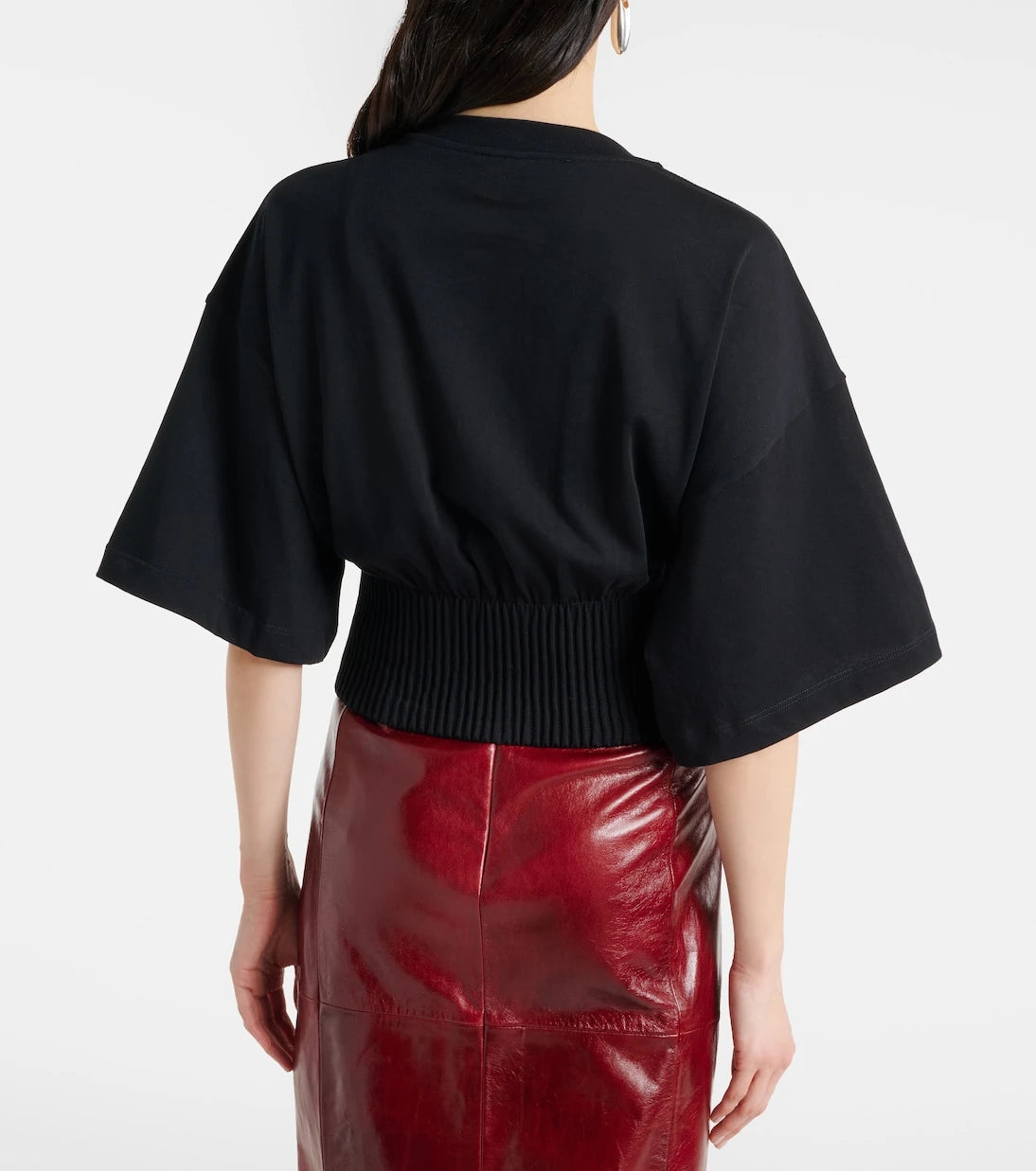 Sportmax - Fosco cotton jersey top