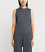 Extreme Cashmere Grey Cotton-Cashmere No.421 Player Sweater Vest