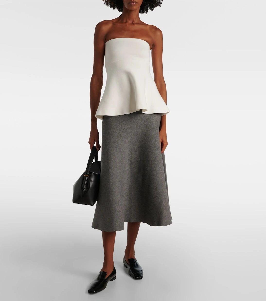 The Frankie Shop - Agathe knitted peplum top