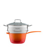 3-Ply Stainless Steel Sauté Multi-Steamer with Glass Lid (24cm)
