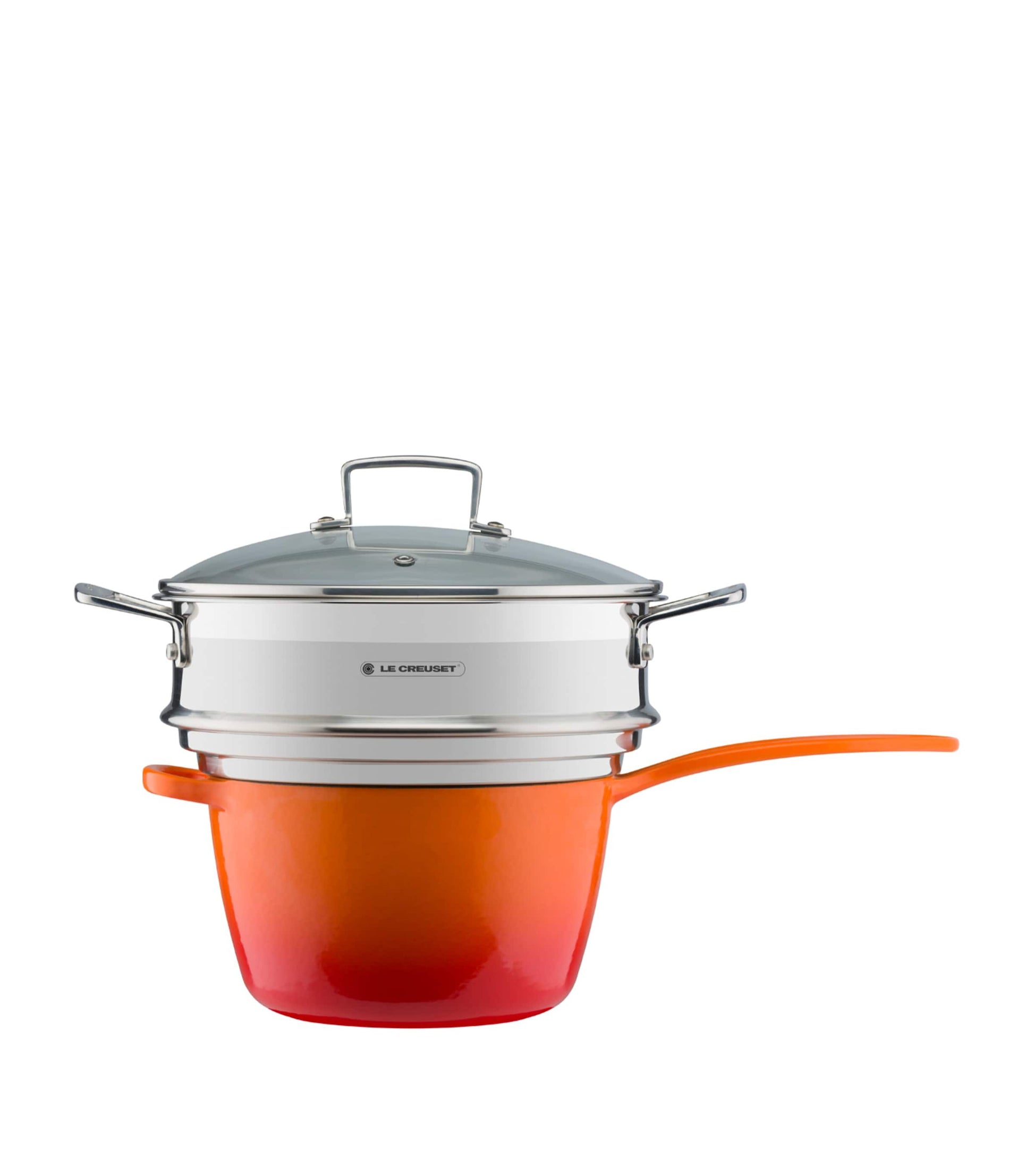 3-Ply Stainless Steel Sauté Multi-Steamer with Glass Lid (24cm)