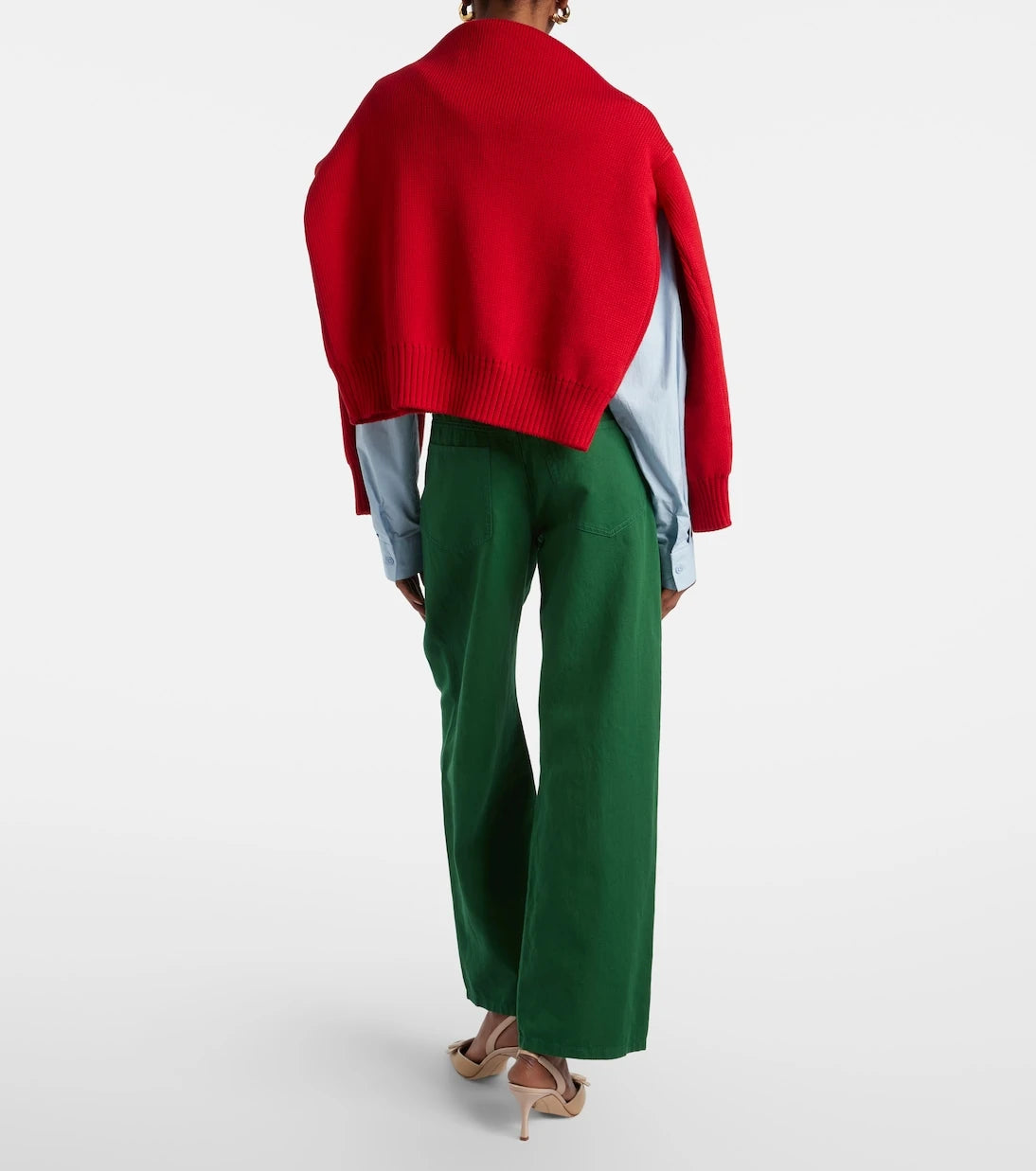 'S Max Mara - Onorata cotton and linen wide-leg pants