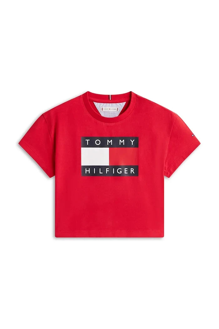 Детска памучна тениска Tommy Hilfiger