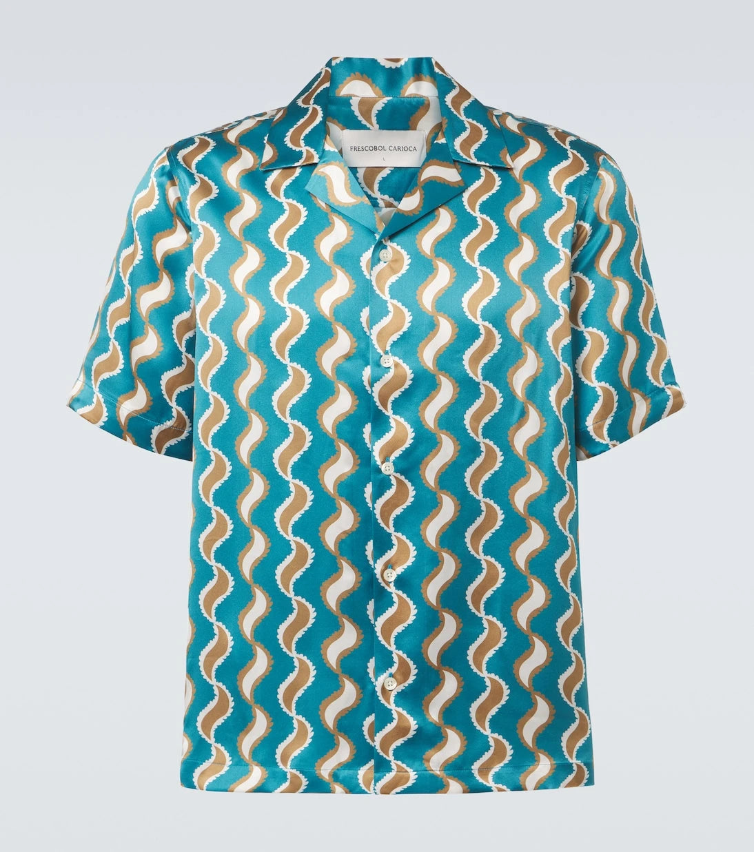 Frescobol Carioca - Roberto printed silk shirt