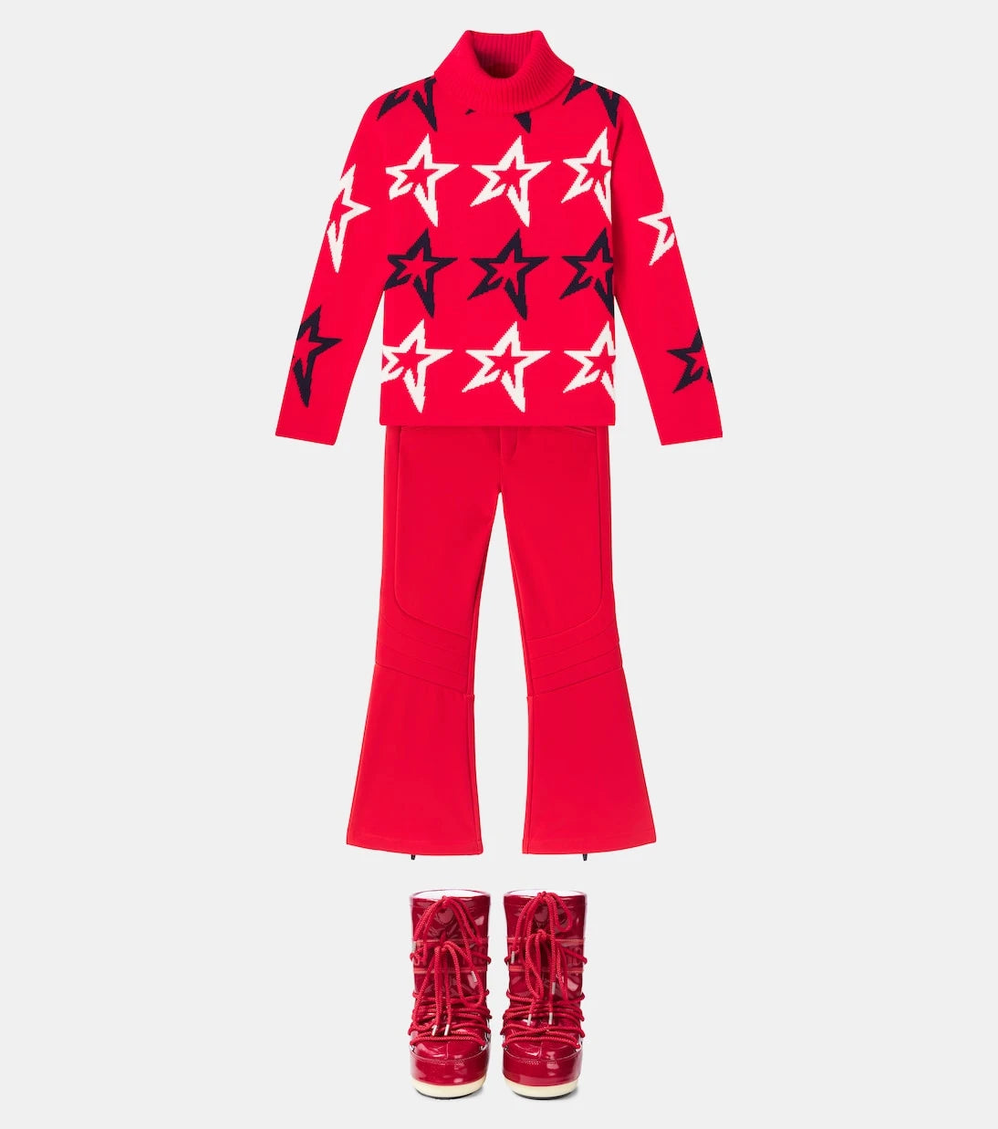 Perfect Moment Kids - Intarsia wool turtleneck sweater