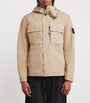 Stone Island Beige Organic Cotton Canvas Hooded Parka