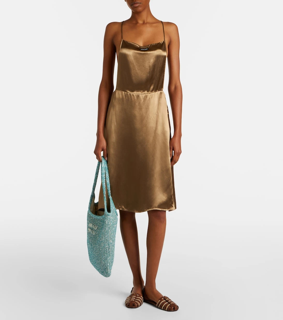 Miu Miu - Ivy sequined mesh tote bag