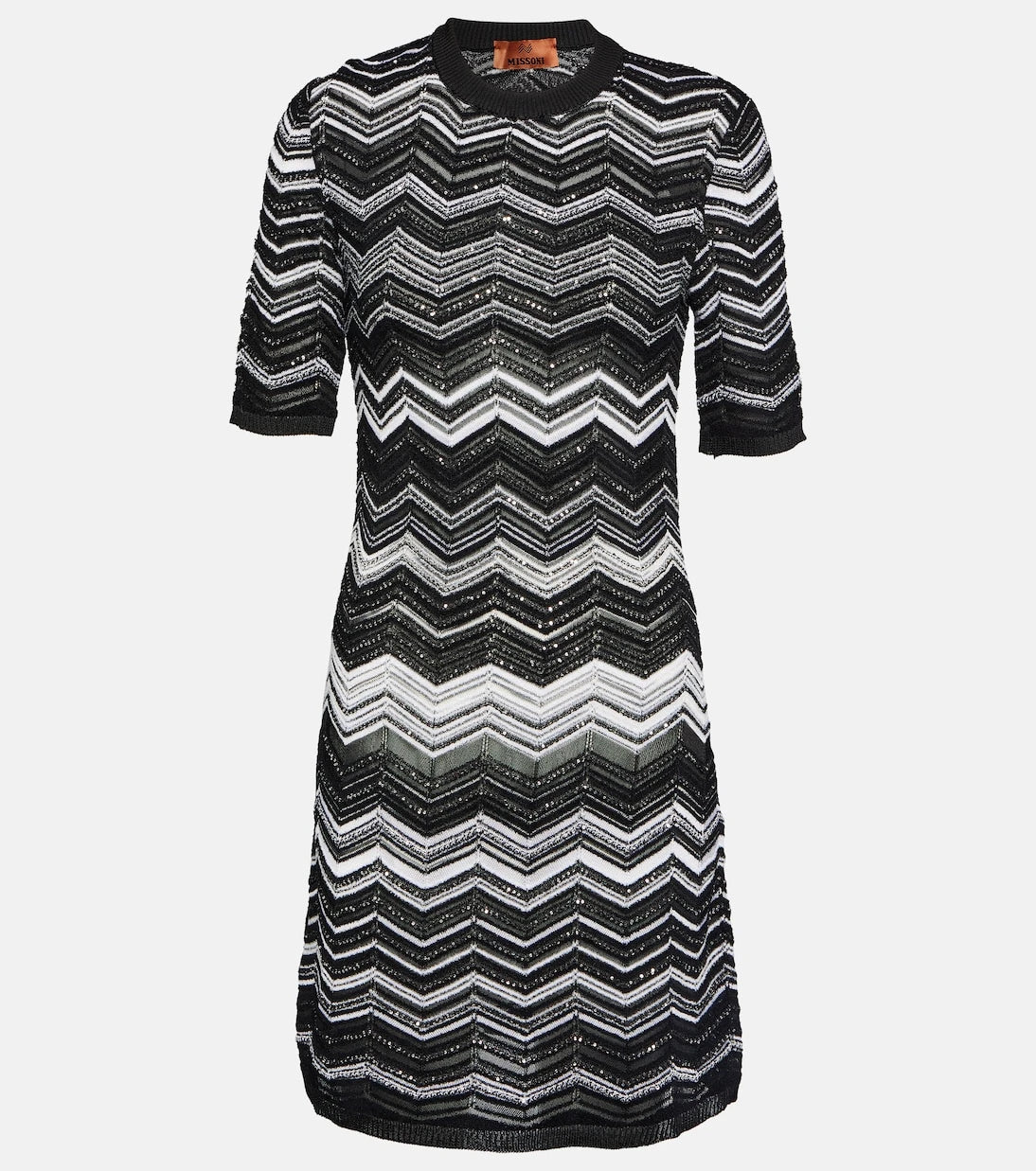 Missoni - Zig-zag knit sequined minidress