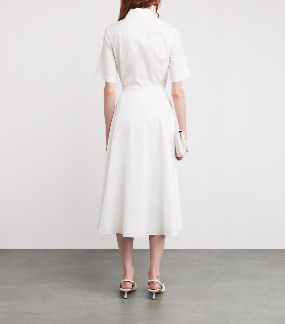 Cotton Rubie Midi Shirt Dress WHITE