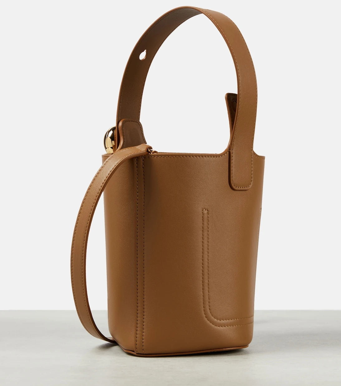 Loewe - Pebble Mini leather bucket bag