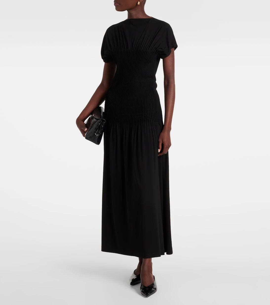 Toteme - Pleated jersey maxi dress