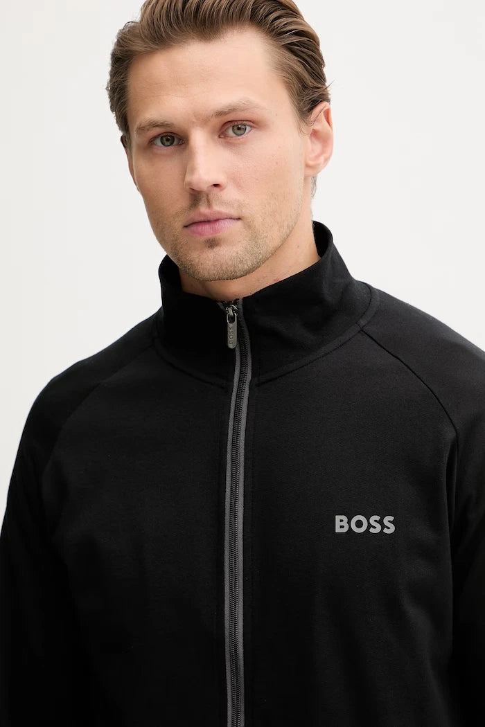 BOSS суичър с цип мъжки от памук Authentic Jacket Z