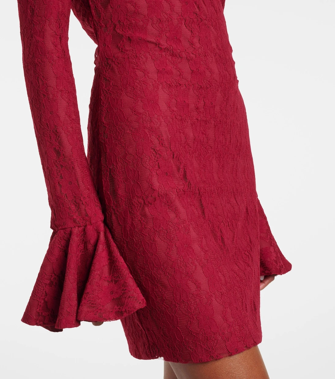 Rotate - Open-back lace minidress