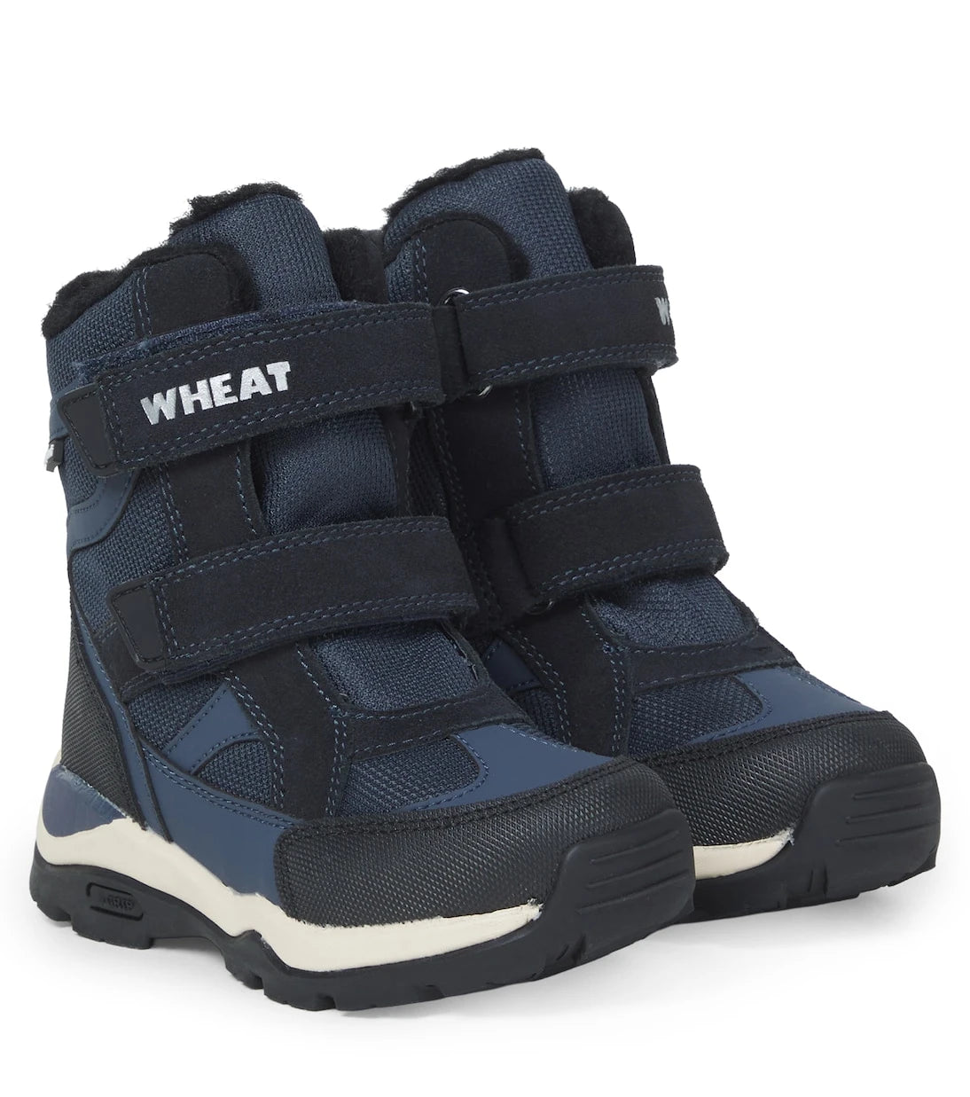 Wheat - Leather-trimmed ankle boots