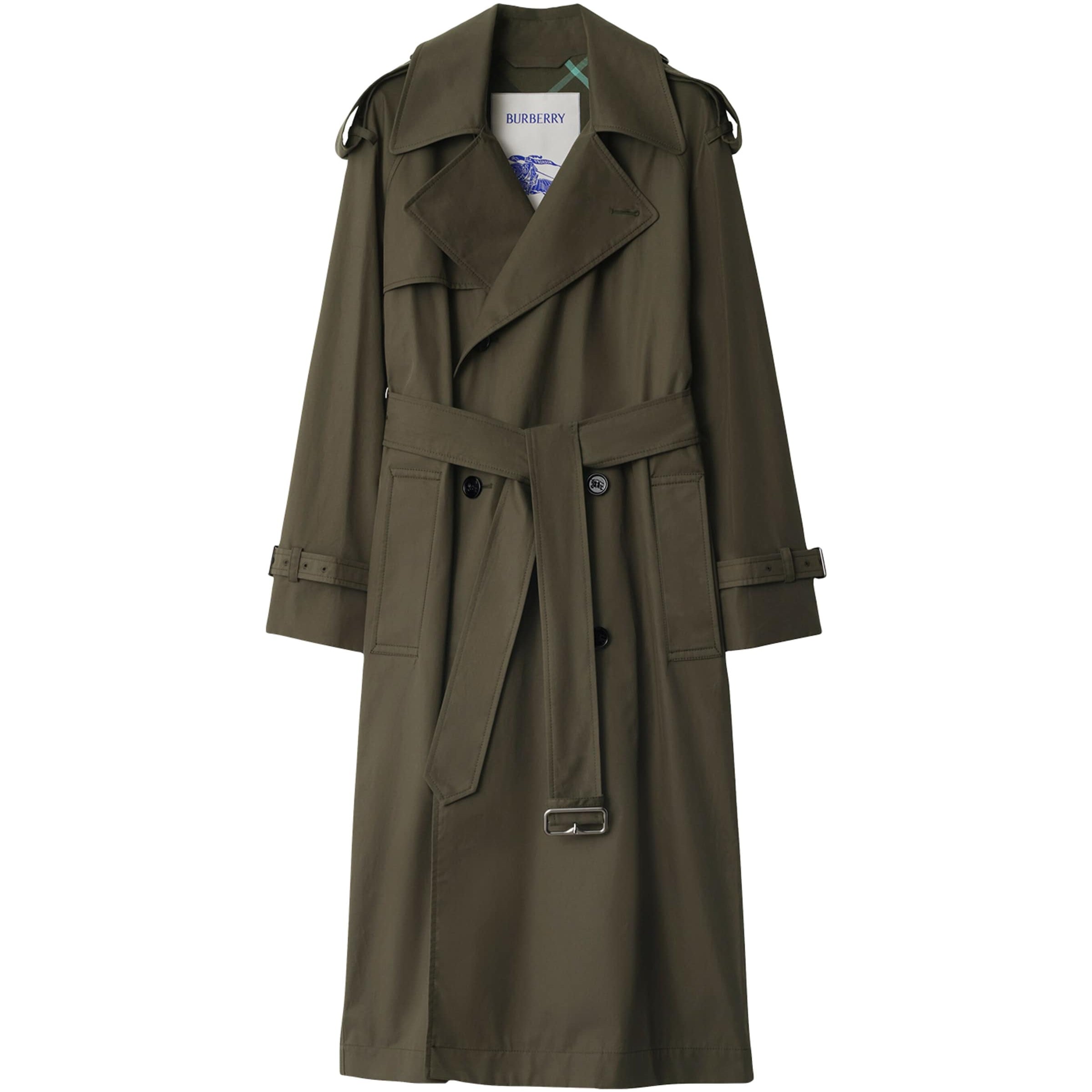 Burberry Brown Cotton Long Castleford Trench Coat