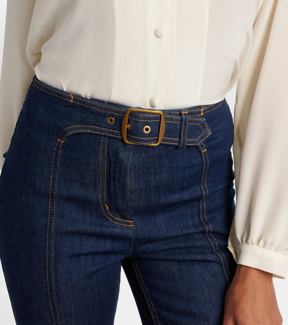Zimmermann - Luna belted flared jeans