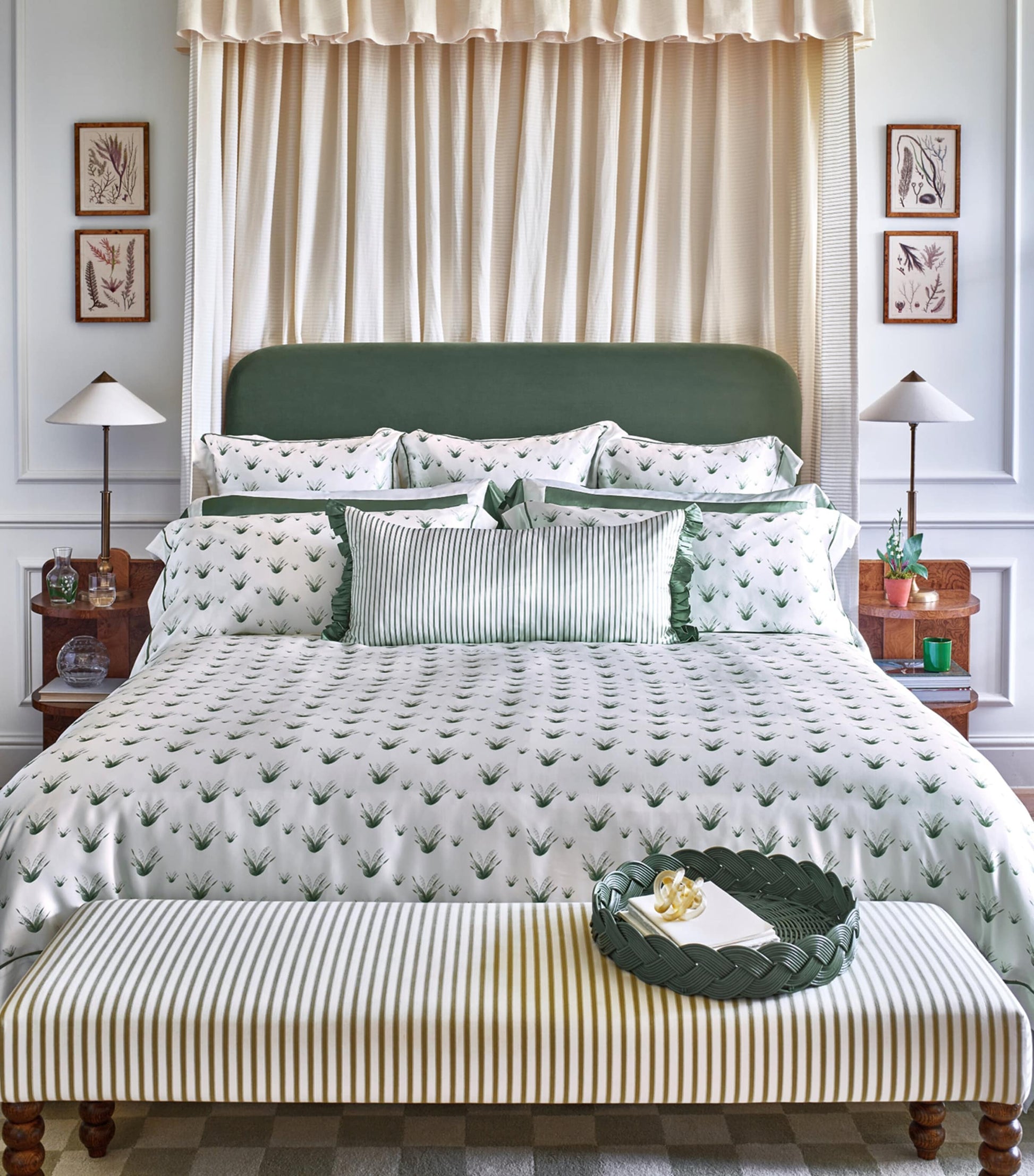 Gingerlily x Memo Press Silk Lily Of The Valley King Duvet Cover (225cm x 220cm)