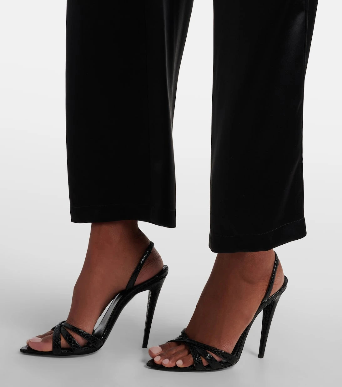 Saint Laurent - Silk satin straight pants