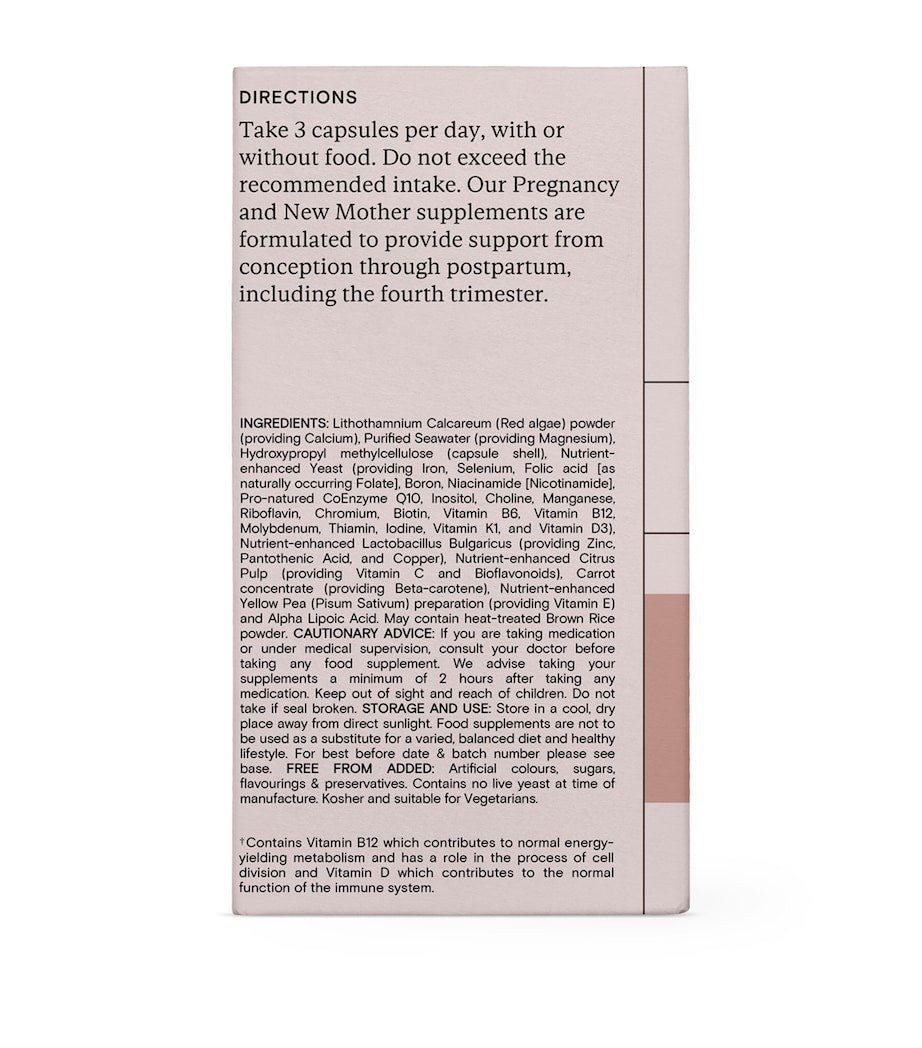 Wild Nutrition Food-Grown Pregnancy + New Mother Multi (90 Capsules)