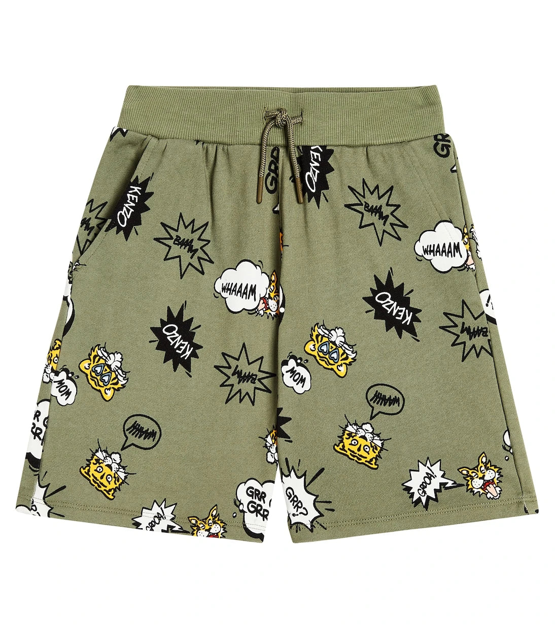 Kenzo Kids - Printed cotton-blend jersey shorts