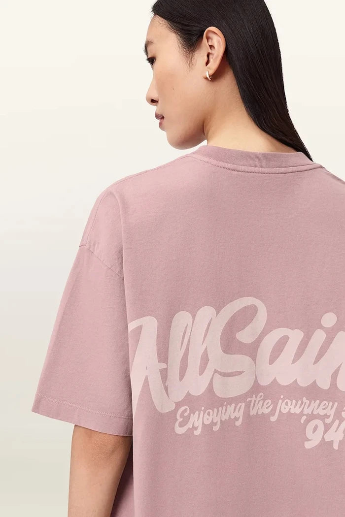AllSaints Pamuklu Kadın Oversize Tişört ODYSSEY ETTA TEE