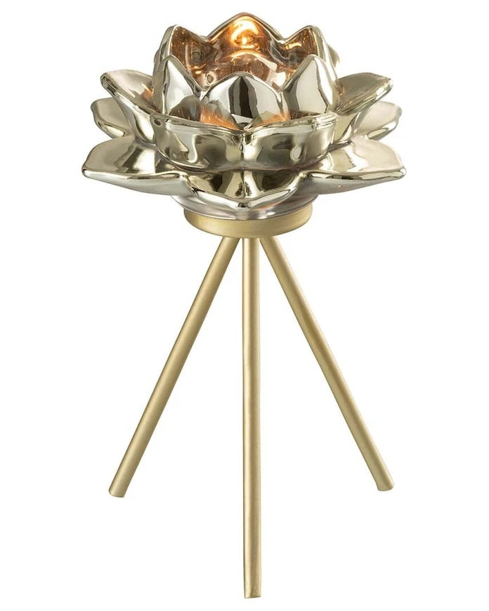 Декоративен свещник J-Line Flower Glass