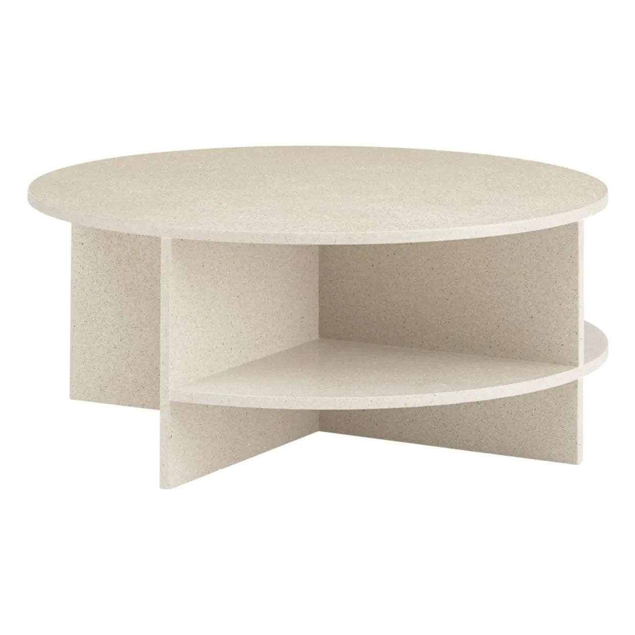 Muuto - Halves terrazzo coffee table | Taupe brown