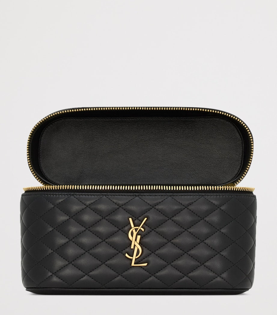 Saint Laurent Black Large Gabby Vanity Shoulder Bag